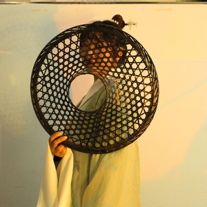 古风帽子斗笠带纱斗笠帽舞蹈拍摄用品道具竹编斗笠魏晋风斗笠汉服