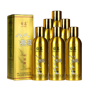 台岛台湾高粱酒八八典藏金铝罐45度750ml*6瓶浓香型粮食白酒整箱