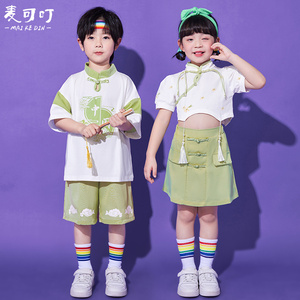 【特价39】六一儿童表演服装中国风学生运动会幼儿园啦啦队演出服