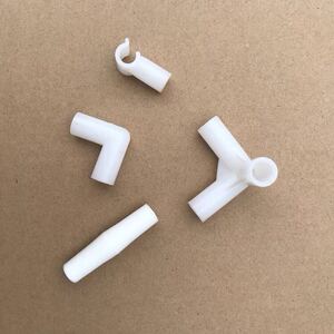 蚊帐立体三通接口连接件拐角零件支架外卖箱配件卡套直通 8.5 8mm