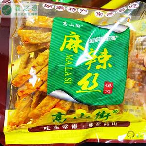 高山街麻辣椒丝麻辣菽丝麻辣肉麻辣丝湖南常德特产豆腐皮素肉零食