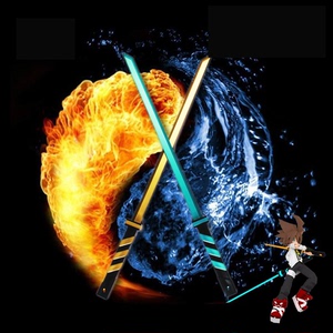 【】凹凸世界 安迷修cos道具 双刀武器冷热流 现货包邮