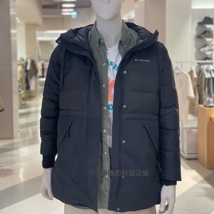 Columbia哥伦比亚韩国代购冬休闲羽绒服外套男女同款中长款WQ0626