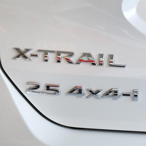 东风目产新款奇骏车标志xtrail后尾箱英文标字母标cvt2.5四驱标贴