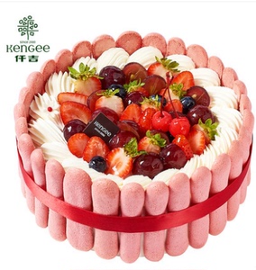 仟吉新品红树林水果奶油生日蛋糕 武汉三环内同城配送