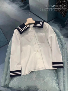 【葡萄sasa】记忆中的美少女战士 海军风水手制服棉质衬衫