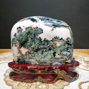 天然奇石青海七彩石兰州七彩石七彩玉摆件观赏石头原石