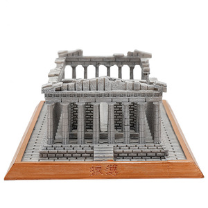 彼特猫树脂工艺品仿真帕特农神庙模型希腊雅典卫城创意家居摆件旅