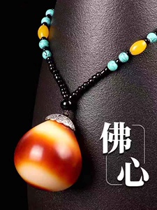 保真新款佛心果老果菩提原籽吊坠金灯原料金包玉释迦果单颗把件