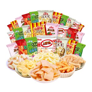 上好佳薯片20包鲜虾片洋葱圈虾条网红薯片休闲食品膨化零食小吃