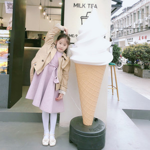 冰淇淋模型仿真商用展示灯箱甜筒模具摆件大招牌蛋筒广告假冰激凌