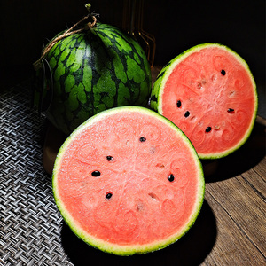 魔雷西瓜薄皮脆甜爽口当季新鲜孕妇小孩水果2个纯甜沙瓤顺丰包邮