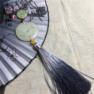 手工原创岫玉仿古龙玉佩流苏腰佩禁步男款汉服配饰饰品古装