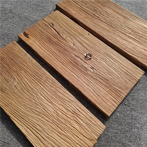 老榆木原生态实木干泡茶盘茶托整块风化木板茶台旧木拍照背景板