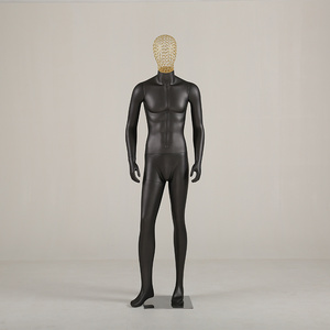 多丰服装店男模特道具全身电镀镂空头假人橱窗展示韩版男装模