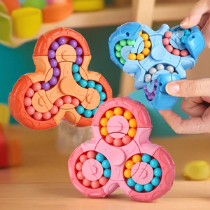魔方儿童益智玩具全套异型双面滚珠指尖陀螺六面旋转互通小魔豆块