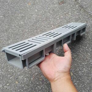 hdpp成塑料u型排水沟商场超市别墅阳台庭院排水沟槽整套100*55