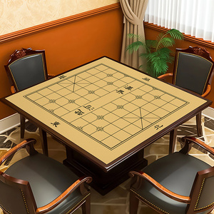 中国象棋消音软布棋盘图纸不含棋大尺寸硅藻泥防滑静音桌垫可定制
