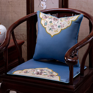 老式茶椅垫红木沙发坐垫四季通用防滑中式实木圈椅古典太师椅垫套