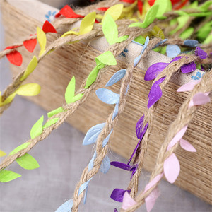 幼儿园植物角环创布置商场周年庆活动吊饰仿真树叶麻绳森系藤条