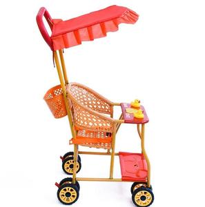 腾椅小宝宝手推小孩子轮易推竹席刹车简易竹可坐婴儿编藤小推车大