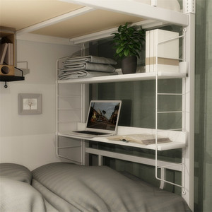 宿舍下铺床头置物架收纳架一字隔板杂物整理寝室神器多层储物架