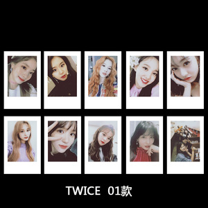twice 兔瓦斯 拍立得小卡 照片卡手帐素材 自制白框卡 ins卡