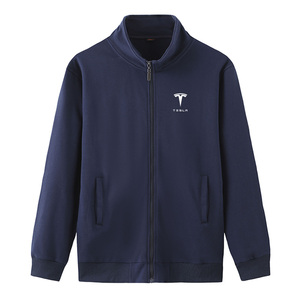 特斯拉tesla工作服立领卫衣男秋冬4s店汽车维修美容工装外套定制