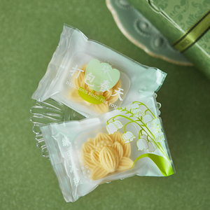 30-50g绿豆糕包装袋100枚烘焙月饼绿豆冰糕磅蛋糕玛德琳机封袋子