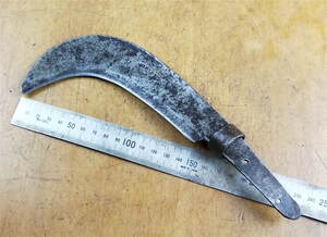 日本进口原装二手柴刀镰刀土佐特制户外刀 割草刀割麦刀 露营工具