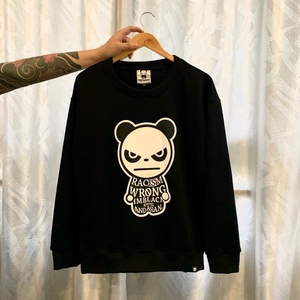 春秋季新款你好熊猫潮牌秋款熊猫长袖时尚百搭纯棉卫衣