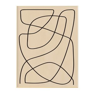 圣斐罗北欧ins性冷淡风格现代抽象线条画2装饰挂画餐厅客厅大画无