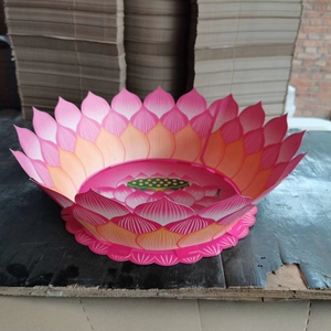 半成品手工折纸莲花聚宝盆底座纸钱烧纸祭祀祭祖