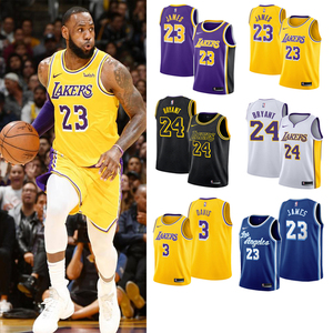 正品nike耐克nba湖人队23号詹姆斯球衣24号科比3戴维斯篮球服套装