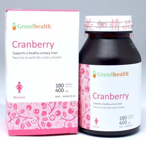 加拿大 Grand Health 蔓越莓精华胶囊 180粒