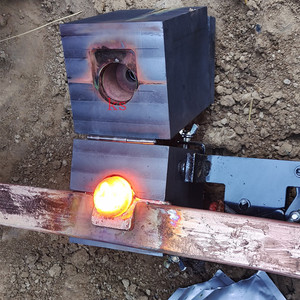 放热焊接三通模具铜覆钢铜排包铜焊搭接熔接焊粉磨具十字型对接