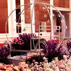 莫丽卡婚庆道具新款 公主车 南瓜车 浪漫婚礼舞台布置背景装饰大