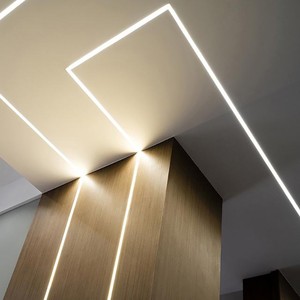 线形灯嵌入式铝槽客厅吊顶暗装线性灯明装led线型灯条形预埋卡槽