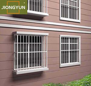 杭州304202不锈钢防盗窗户保笼定做方管圆管封阳台上门安装防护网