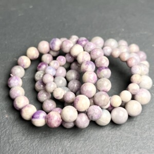 天然水晶紫方钠石手链晒阳光变色hackmanite半宝石礼物收藏男女