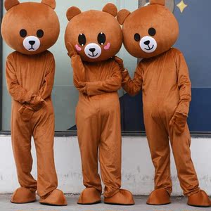 皮卡丘服装全身卡通网红熊人偶服店庆熊熊套头人偶服熊本动物租赁