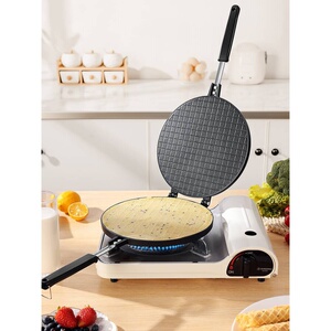 蛋卷机家用小型多功能烤蛋卷机老式手工圆形脆皮机家庭烘焙工具