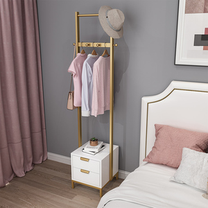 床头衣架落地卧室简易