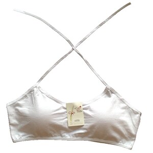 纯棉少女发育期挂脖文胸初高中学生绑带内衣有胸垫系带背心裹胸罩