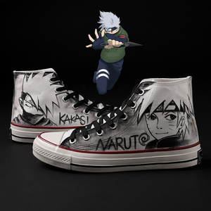 火影忍者联名涂鸦鸣人1970s高帮帆布鞋男十周年鞋限定100