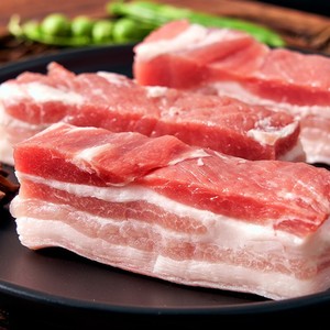 冷鲜亚麻籽猪腩肉条五花肉鲜猪肉烧烤生鲜食材450g