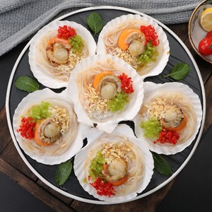 扇贝粉丝蒜蓉海鲜水产超大扇贝冷冻扇贝肉蒸烤仙贝即食6只装