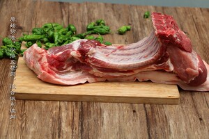整块带肋条五花肉 原切肋排 农家新鲜土猪肉肋条五花排骨