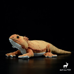 可爱鬃狮蜥公仔仿真飞蜥模型玩偶超萌蜥蜴仿真动物毛绒玩具礼品