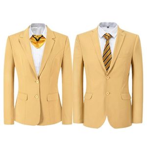 21世纪不动产工装21世纪房产不动产工装外套男西装金色上衣工作服